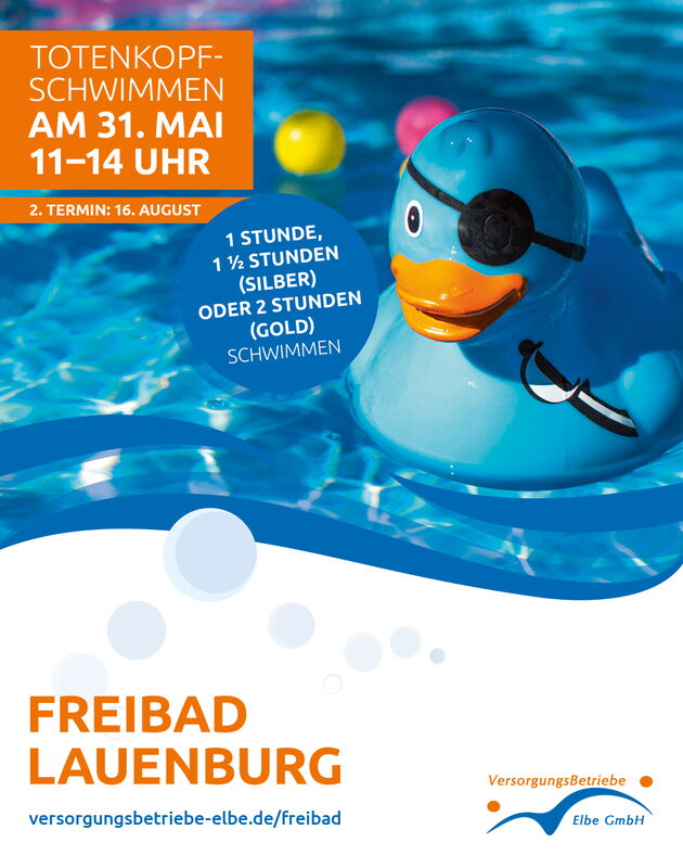 Totenkopfschwimmen Freibad Lauenburg Samstag 31. Mai 2025, 14:00 Uhr